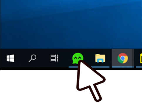 One click access from taskbar